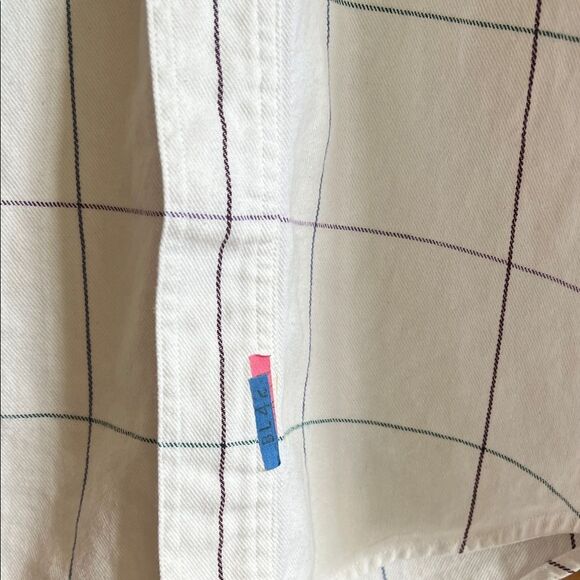 VINTAGE Ralph Lauren Blue Label White Plaid Men's Shirt - Picture 4 of 5